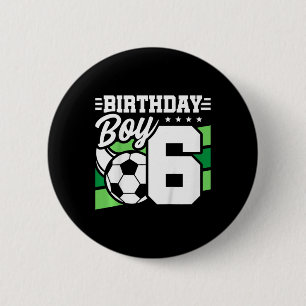 Badge Rond 5 Cm Fête d'anniversaire de football pour enfants - Gar