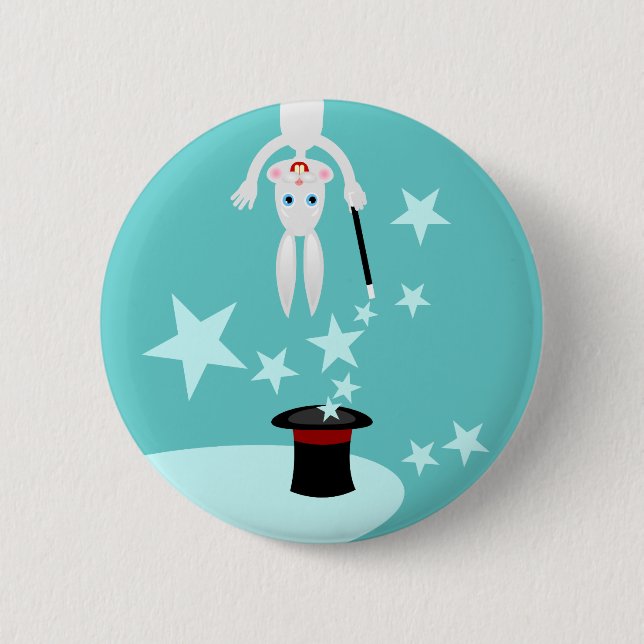 Badge Rond 5 Cm Fête d'anniversaire d'enfant de magicien (Devant)