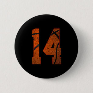 Badge Rond 5 Cm Fête d'anniversaire des 14 ans Quatorze ans Fille 