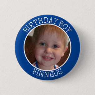Badge Rond 5 Cm Fête d'anniversaire personnalisée pour le nom du g
