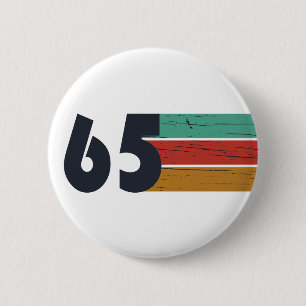Badge Rond 5 Cm Fête d'anniversaire vintage née en 1965