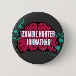 Badge Rond 5 Cm Fête d'anniversaire Zombie Halloween Enfants