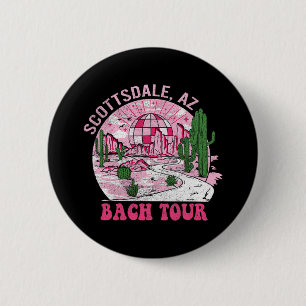 Badge Rond 5 Cm Fête de Bachelorette Desert Disco Scottsdale Thème
