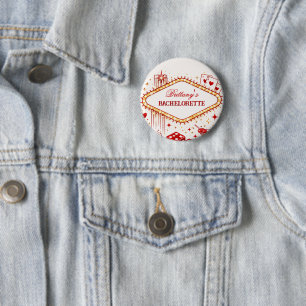 Badge Rond 5 Cm Fête de casino pour enterrement de vie de jeune fi