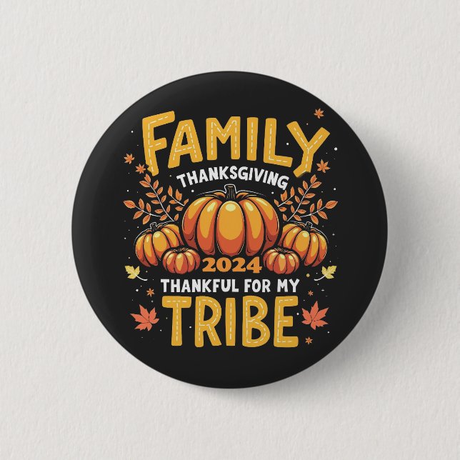 Badge Rond 5 Cm Fête de grâces 2024 Merci à ma tribu (Devant)