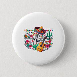 Badge Rond 5 Cm Fête de la fête mexicaine