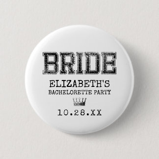 Badge Rond 5 Cm Fête de la mariée collégiale