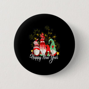 Badge Rond 5 Cm Fête de la Nouvelle Année 2025 Gnomes Famille Asso