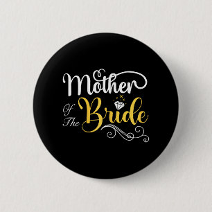 Badge Rond 5 Cm Fête de mariage de la mère de la mariée 