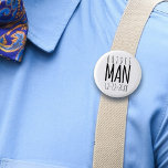 Badge Rond 5 Cm Fête de mariage moderne du maréchal Favor Pin Butt<br><div class="desc">Un bouton de mariage de police moderne pour votre Bridesman avec votre date de mariage. Tous les hommes de la mariée en auront besoin pour que chacun sache qui il est</div>