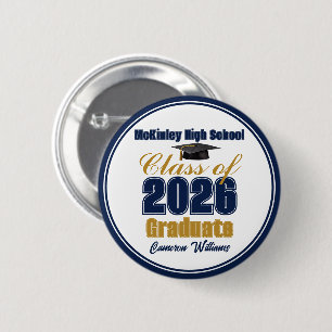 Badge Rond 5 Cm Fête de remise des diplômes de la promotion 2026 b