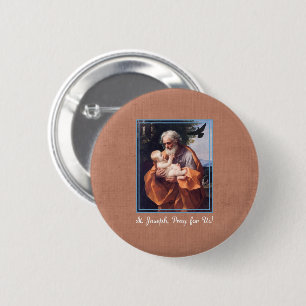 Badge Rond 5 Cm Fête de Saint-Joseph avec Jésus enfant