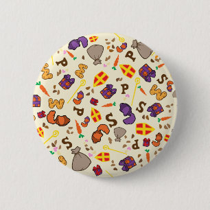 Badge Rond 5 Cm Fête de Sinterklaas