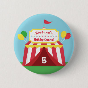 Badge Rond 5 Cm Fête des Anniversaires de enfants du Carnaval colo