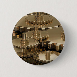 Badge Rond 5 Cm Fête des pères à l’engrenage