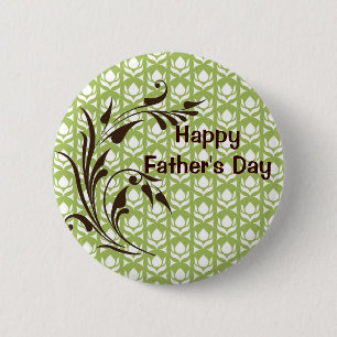 Badge Rond 5 Cm Fête des pères heureuse