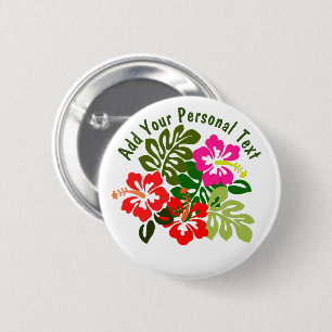 Badge Rond 5 Cm Fête d'Hawaii