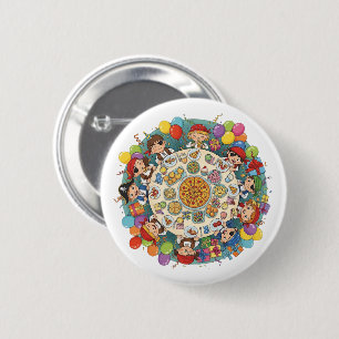 Badge Rond 5 Cm Fête du costume de pirate pour enfants