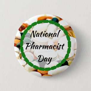 Badge Rond 5 Cm Fête nationale des pharmaciens 12 janvier