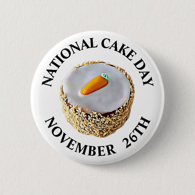 Badge Rond 5 Cm Fête nationale du gâteau 26 novembre Fête (Devant)