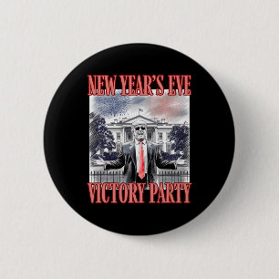 Badge Rond 5 Cm Feu d'artifice du Nouvel An de la Victoire de Trum