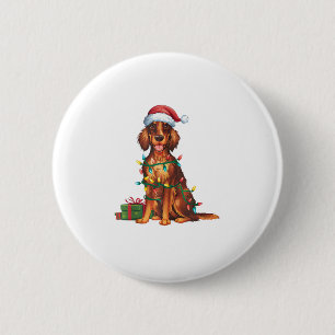 Badge Rond 5 Cm Feu de Noël Feu de Noël Feu de Noël