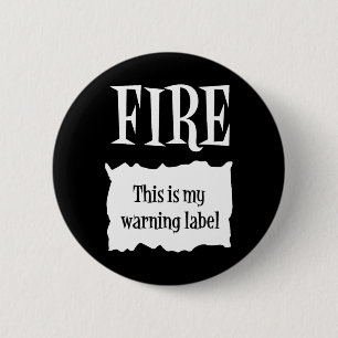 Badge Rond 5 Cm Feu - Paquet chaud Halloween Costume Taco 1