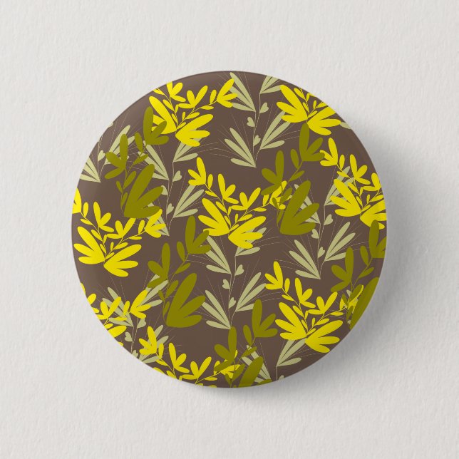 Badge Rond 5 Cm feuille (Devant)