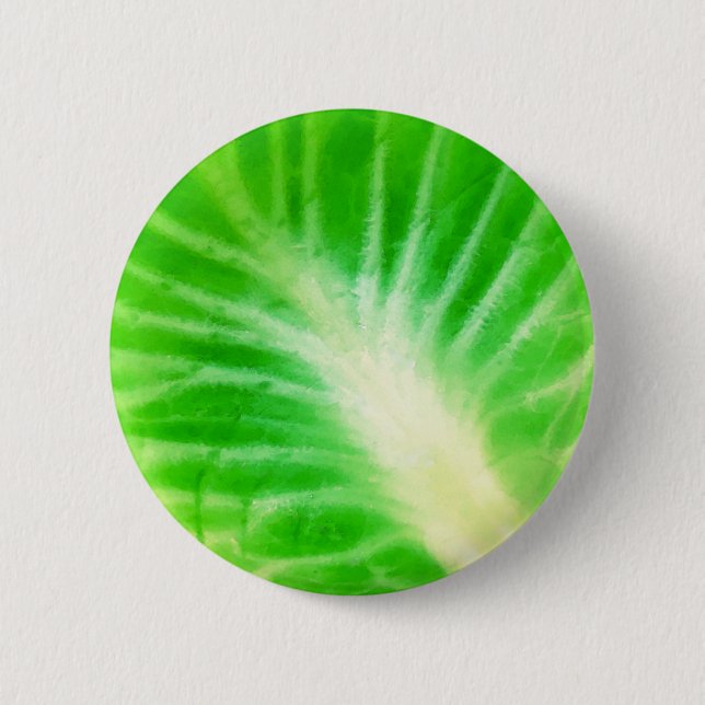 Badge Rond 5 Cm Feuille de choux (Devant)