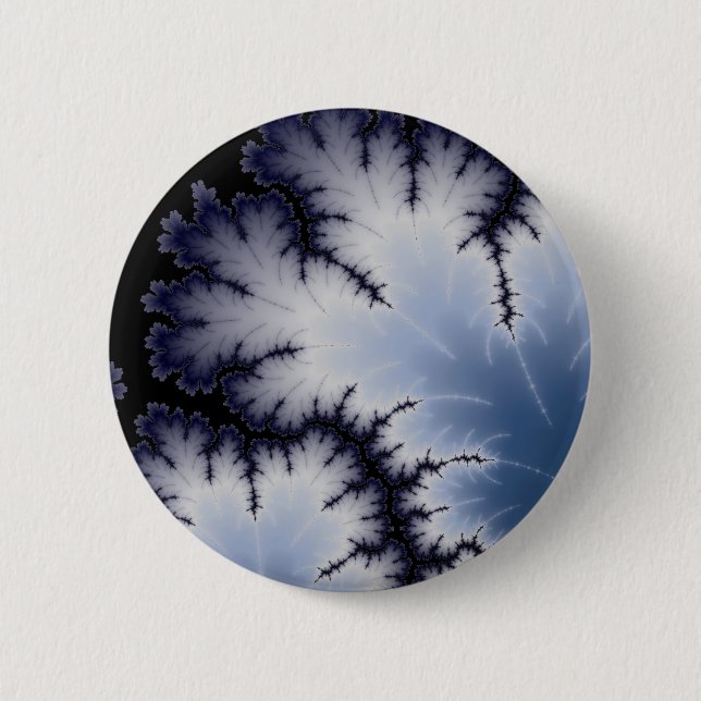 Badge Rond 5 Cm Feuille d'hiver (Devant)
