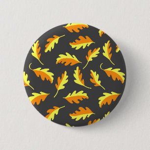 Badge Rond 5 Cm Feuilles d'automne
