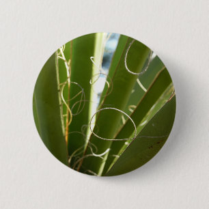 Badge Rond 5 Cm Feuilles de Yucca Vert Photographie de la Nature