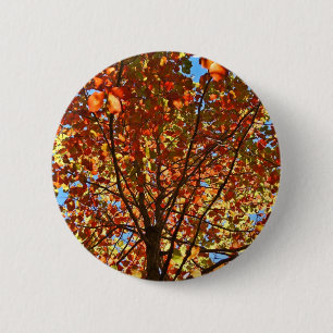 Badge Rond 5 Cm Feux d'artifice d'automne