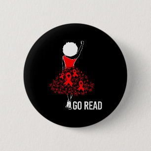 Badge Rond 5 Cm Février Mois de la sensibilisation aux maladies ca