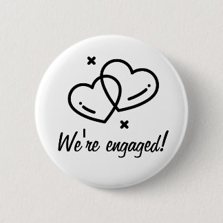 Badge Rond 5 Cm Fiancé!