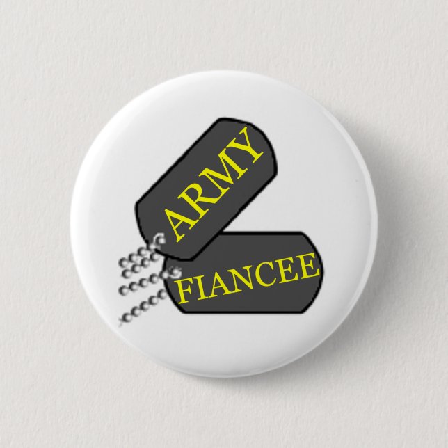 Badge Rond 5 Cm Fiancée 2 d'armée (Devant)