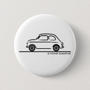 Badge Rond 5 Cm Fiat 500 Cinquecento