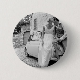 Badge Rond 5 Cm Fiat 500 en Italie, cadeaux de mariage classiques