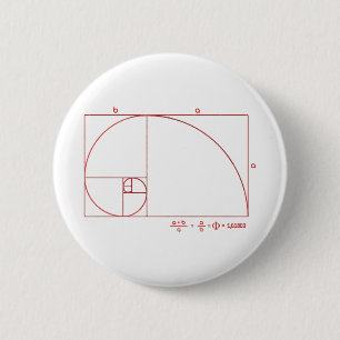 Badge Rond 5 Cm Fibonacci