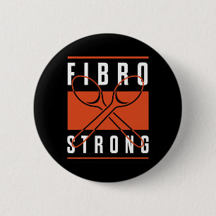 Badge Rond 5 Cm Fibro de sensibilisation Cuillères graphiques fort
