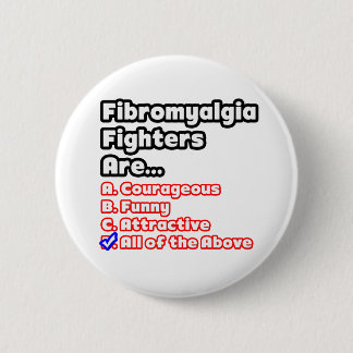 Badge Rond 5 Cm Fibromyalgia Fighter
