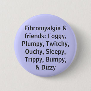 Badge Rond 5 Cm Fibromyalgie et amis - bouton