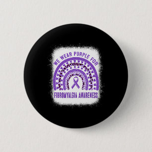 Badge Rond 5 Cm Fibromyalgie Sensibilisation au ruban violet arc-e