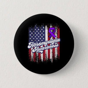 Badge Rond 5 Cm Fibromyalgie Survivant Fier Guerrier 7