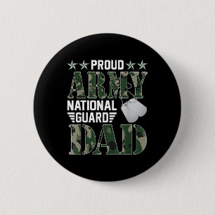 Badge Rond 5 Cm Fier Armée Garde nationale Papa Militaire Famille