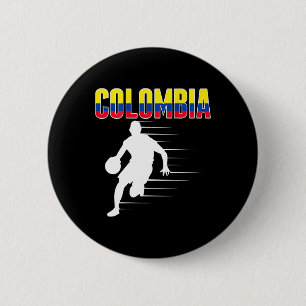 Badge Rond 5 Cm Fier Colombia Sketll Fans Jersey Colombien Drapeau