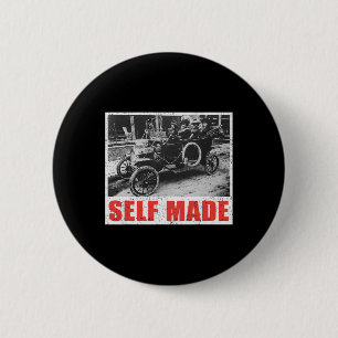 Badge Rond 5 Cm Fier de lui-même Noir Propriété Histoire noire Afr