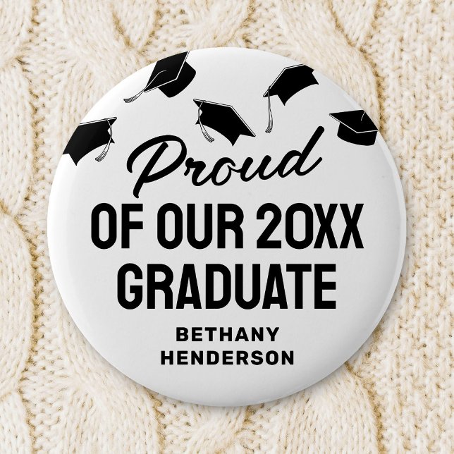 Badge Rond 5 Cm Fier de notre 2025 Graduate (Créateur téléchargé)