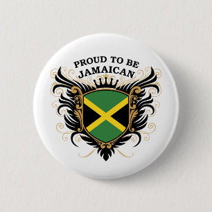 Badge Rond 5 Cm Fier d'être jamaïcain