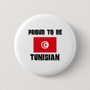Badge Rond 5 Cm Fier d'être TUNISIEN